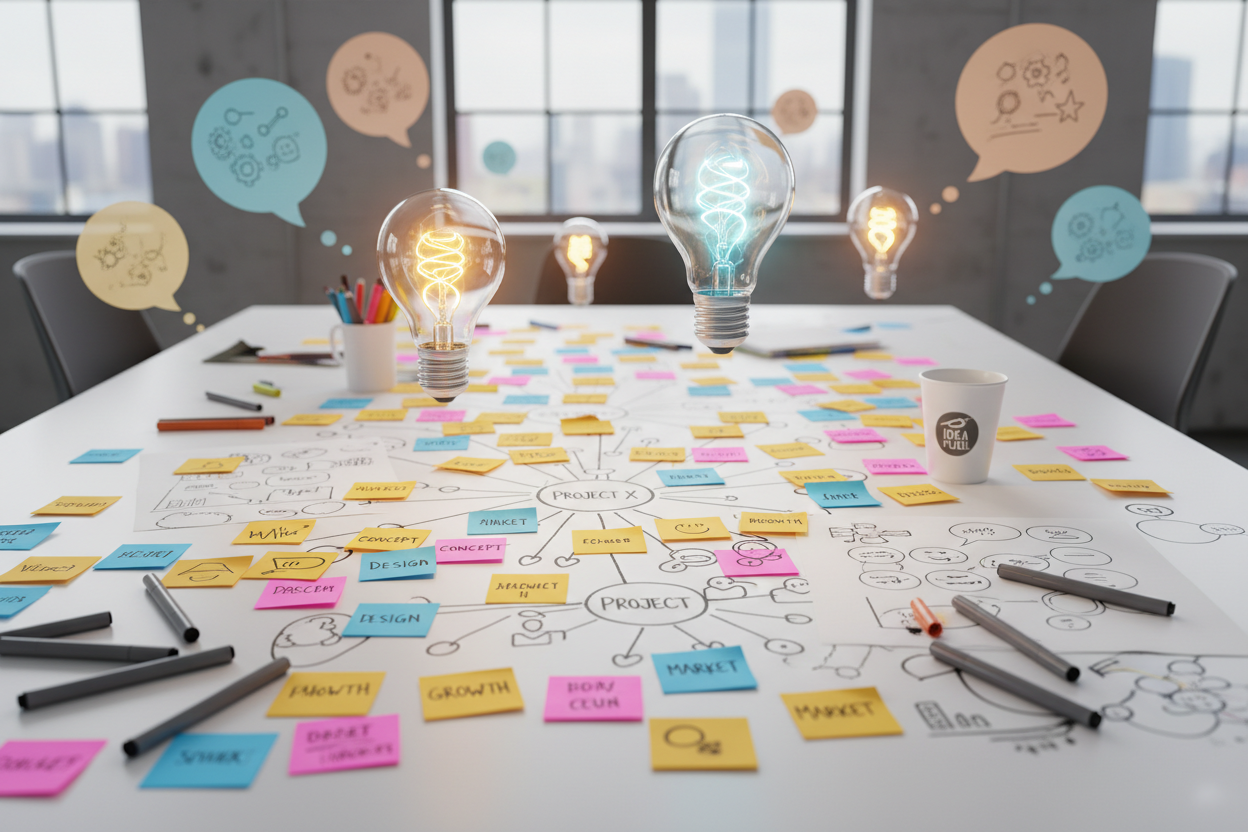 Strategisk workshop och brainstorming för att identifiera nya tillväxtmöjligheter i er verksamhet